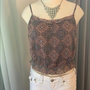 American Eagle print tank top blouse